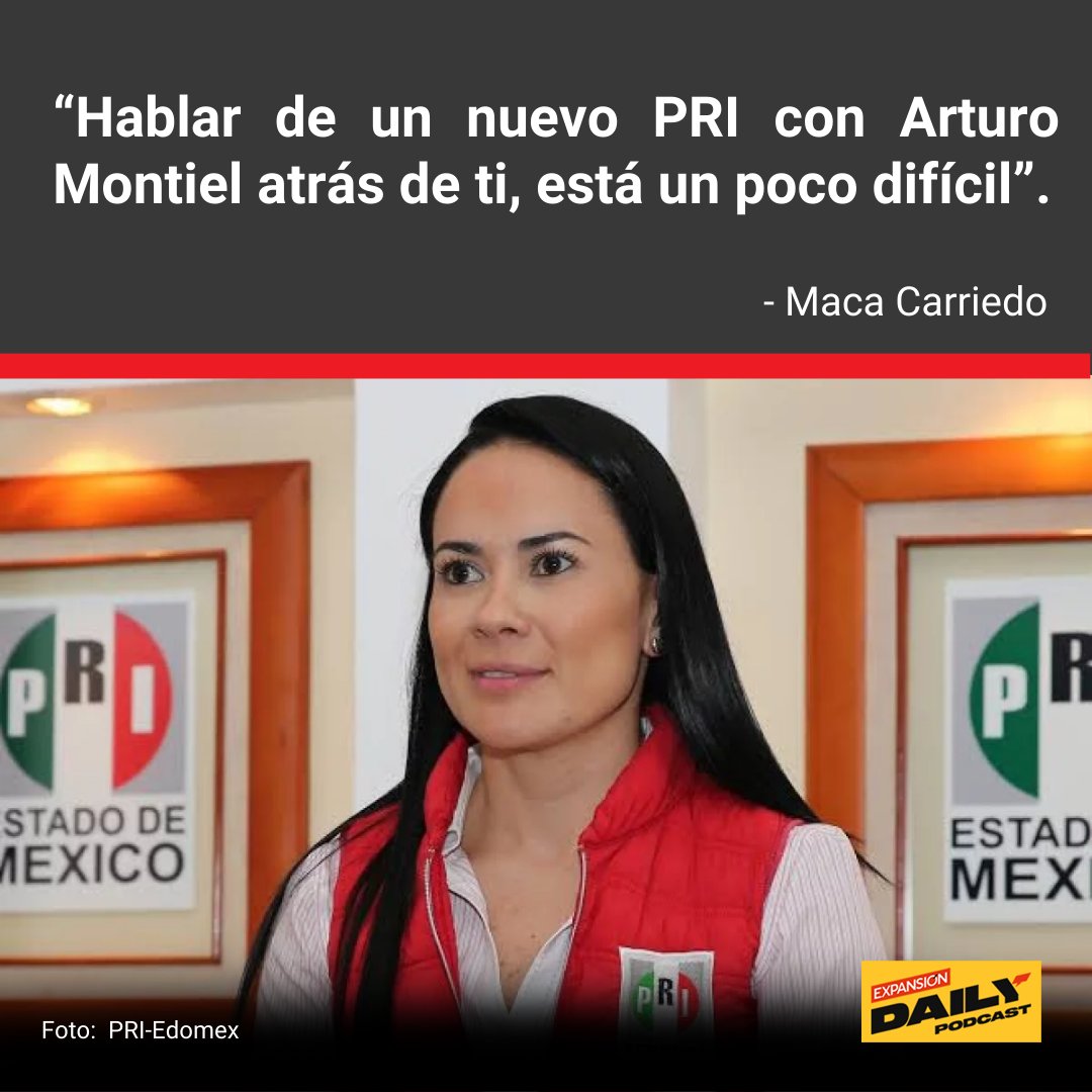 ExpansionMx's tweet photo. @maca_online @jagarzaramos "Hablar de un nuevo #PRI con Arturo Montiel atrás de ti, está un poco difícil": @maca_online 

Delfina Gómez sigue con ventaja en #Edomex con más intención de voto y opinión positiva:

https://t.co/2xHcxnX7y6
#ExpansiónDaily https://t.co/u4hHLwr9Hl