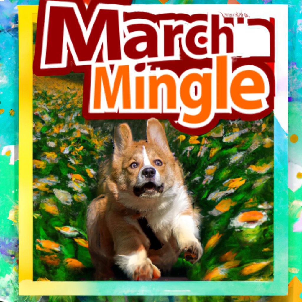 marchmingle's tweet photo. #MM2023 fan art by March Mingle helper, and extreme corgi lover @GrahamDotExe https://t.co/imwR7785TE