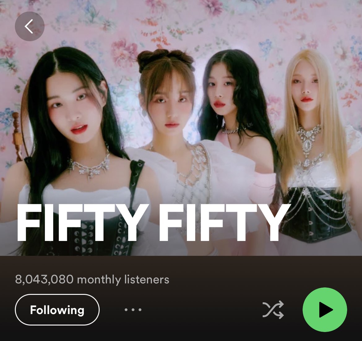 8m monthly listeners… to say that i‘m proud is an understatement ☹️

#FIFTYFIFTY #CupidOnHot100 #FIFTYFIFTY_Cupid #FIFTY_FIFTY