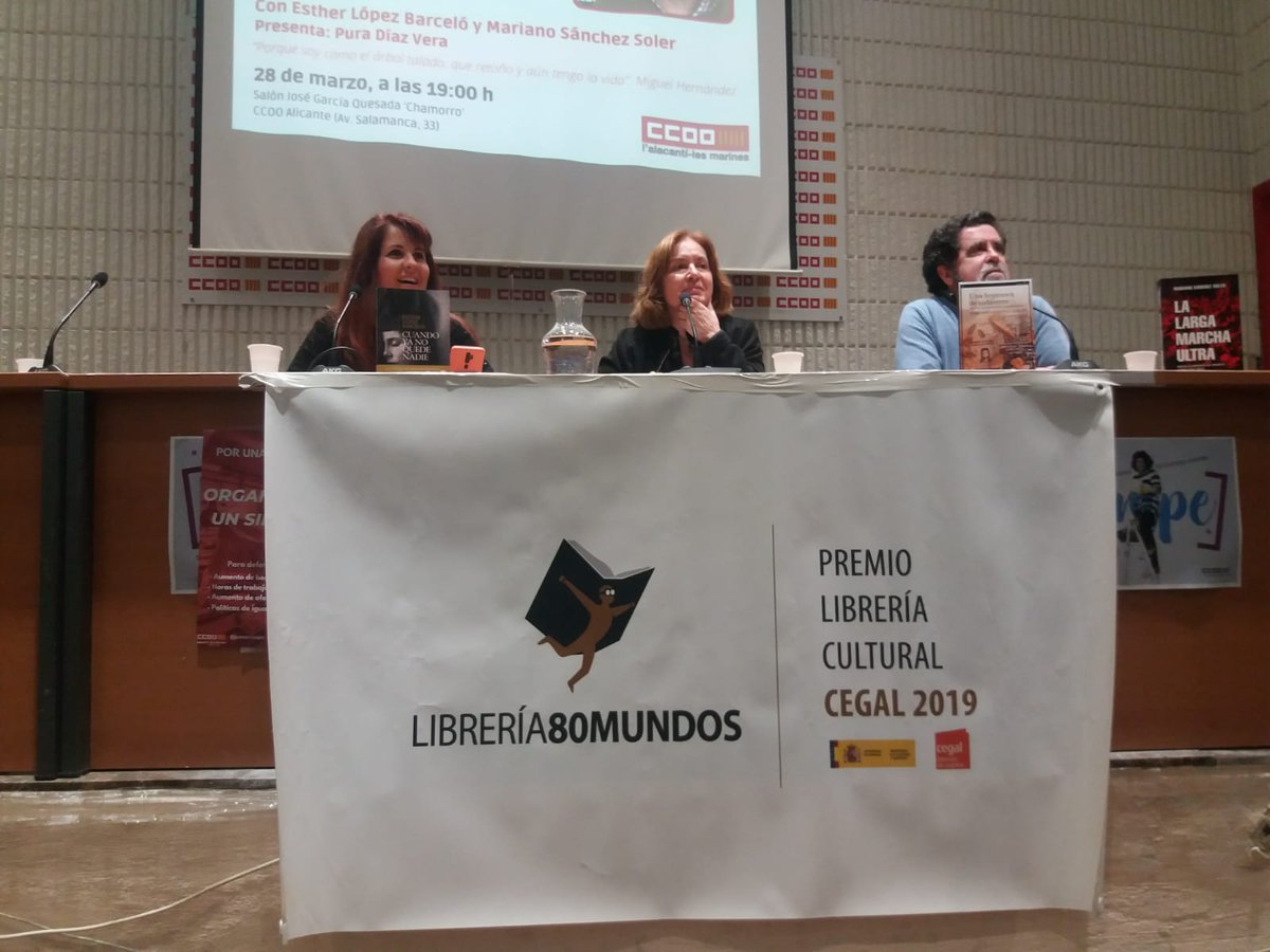 Volviendo a pasar por el corazón a las víctimas del franquismo con Esther López Barceló,  Mariano Sánchez Soler, Pura Díaz Vera y la presencia eterna de Miguel Hernández. Memoria emocional de este país. #MemoriaHistorica #MemoriaDemocrática