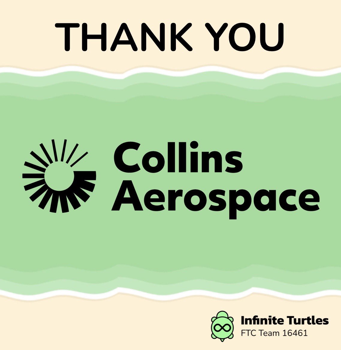 Grateful to <a href="/CollinsAero/">Collins Aerospace</a> for providing financial support to help us attend the 2023 <a href="/FTCTeams/">FIRST Tech Challenge</a> World Championship in Houston, TX!