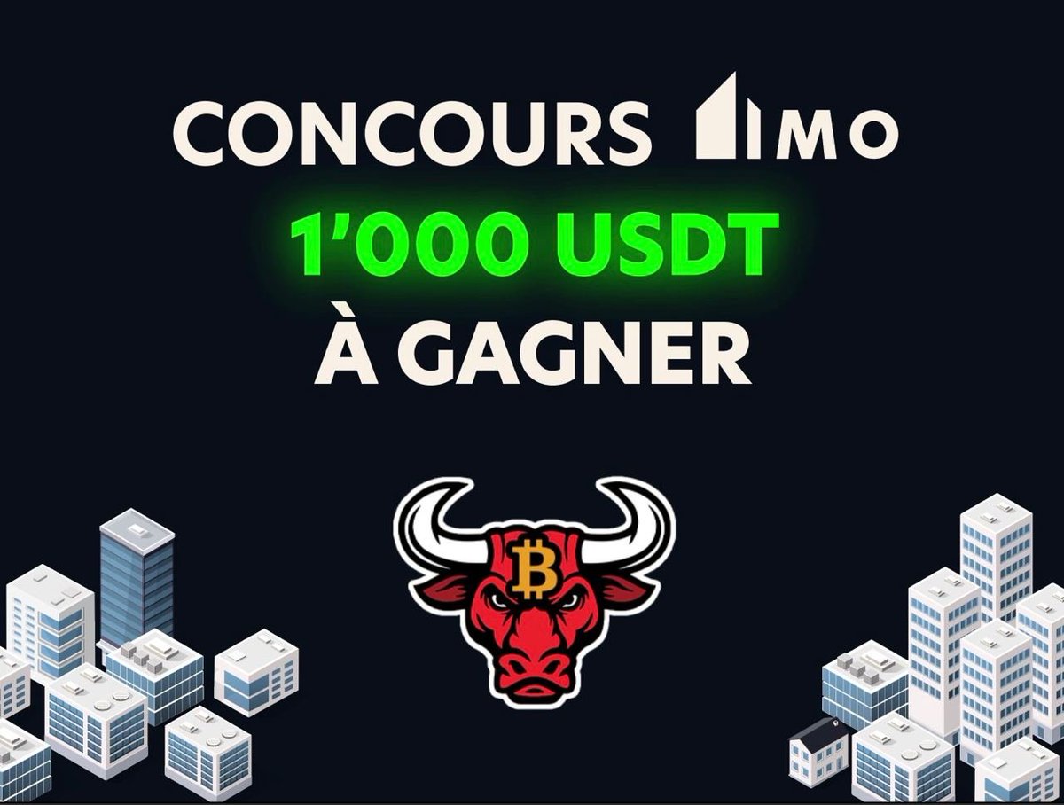 Crypto Futur (@crypto_futur) on Twitter photo Giveaway 1 000$ en USDT à gagner 🎁
<a href="/IMO__Invest/">IMO invest | $IMO</a> est un moyen simple, moderne et intuitif d'investir dans l'immobilier.
Pour participer :
➡️ Like/RT
➡️ Follow <a href="/IMO__Invest/">IMO invest | $IMO</a>
➡️ Mentionne un pote
Bonne chance à tous 🍀 Giveaway 1 000$ en USDT à gagner 🎁
<a href="/IMO__Invest/">IMO invest | $IMO</a> est un moyen simple, moderne et intuitif d'investir dans l'immobilier.
Pour participer :
➡️ Like/RT
➡️ Follow <a href="/IMO__Invest/">IMO invest | $IMO</a>
➡️ Mentionne un pote
Bonne chance à tous 🍀