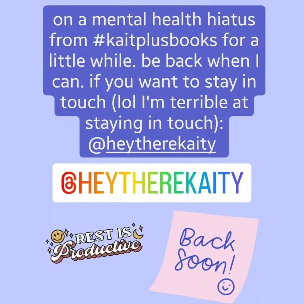 be back when I can! <a href="/heytherekaity/">Kaity (she/her)</a> instagr.am/p/CqVwIdXrz8A/