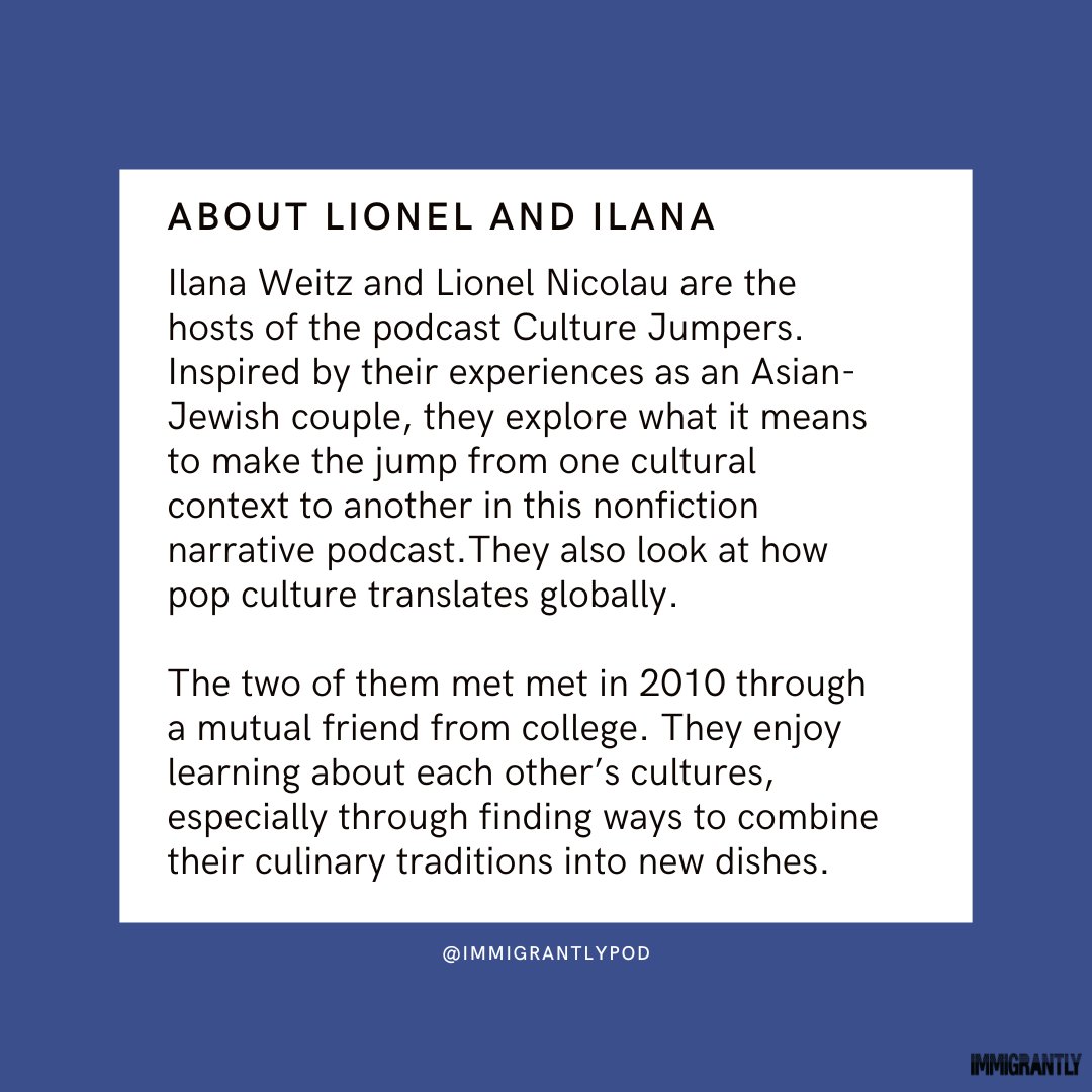 We had the honor of joining @swkkhan for a great conversation about our multicultural relationship on the award-winning podcast, Immigrantly (@Immigrantly_pod). Listen on #applepodcasts #Spotify or wherever you get your #podcasts🎙️#immigrantlypod