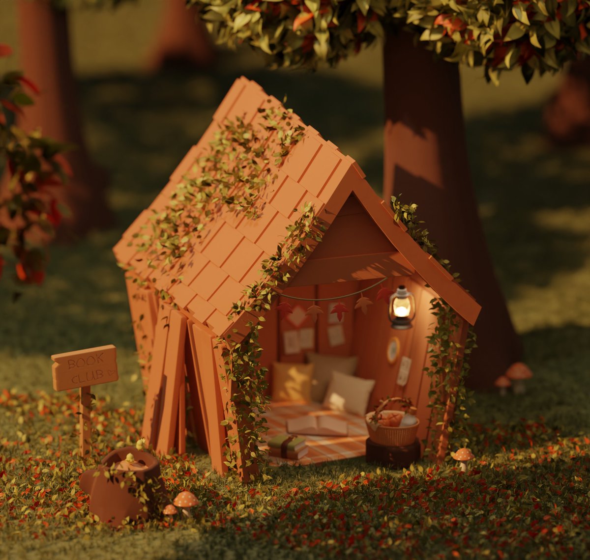 martukichi's tweet photo. hi! i'm Marta and i'm a 3d artist from Spain who loves creating cute and cozy spaces in Blender 🌱🌷🐸🌸 

#VisibleWomen https://t.co/FnYowSfnNV
