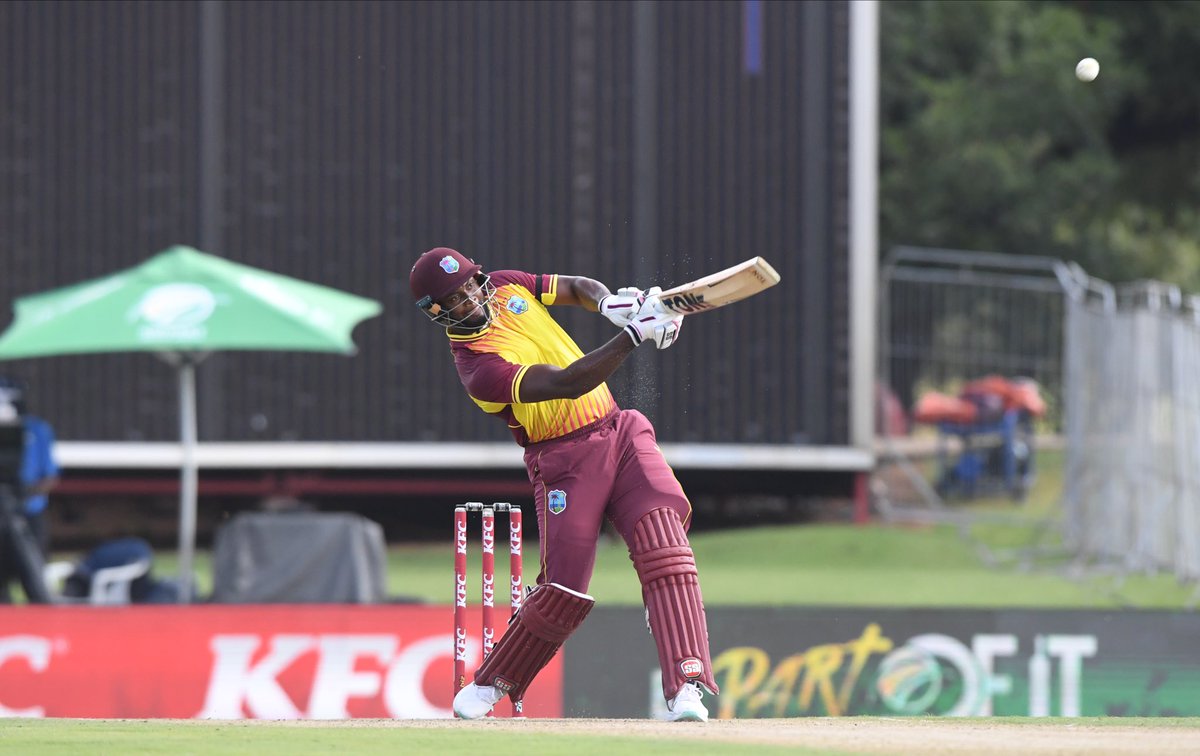windiescricket's tweet photo. 🗣 @irbishi: “Romario Romario! - Excellent ball striking from the man from in Berbice in Guyana 🇬🇾”
Ian Bishop on commentary as Romario Shepherd @DavidDejonge2 smokes @KagisoRabada25 26 runs in the final over! 🔥 #MaroonPower #MenInMaroon #SAvWI https://t.co/LThQvCq9Jj
