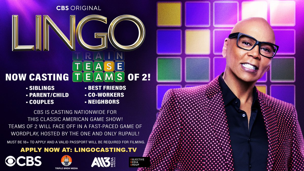 Final weeks of #LINGO casting! APPLY HERE: lingocasting.tv