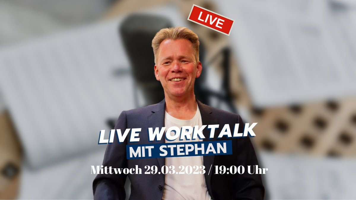 📌 Sehe ich dich morgen bei meiner WorkTalk Show?

Morgen startet wieder meine WorkTalk Show. In der
WorkTalk Show coache ich 2–3 Teilnehmer live, um 
im Business den nächsten Schritt zu gehen.

Jetzt hier anmelden: bit.ly/WorkTalkShow

#erfolg #ziele #Mindset #Marketing