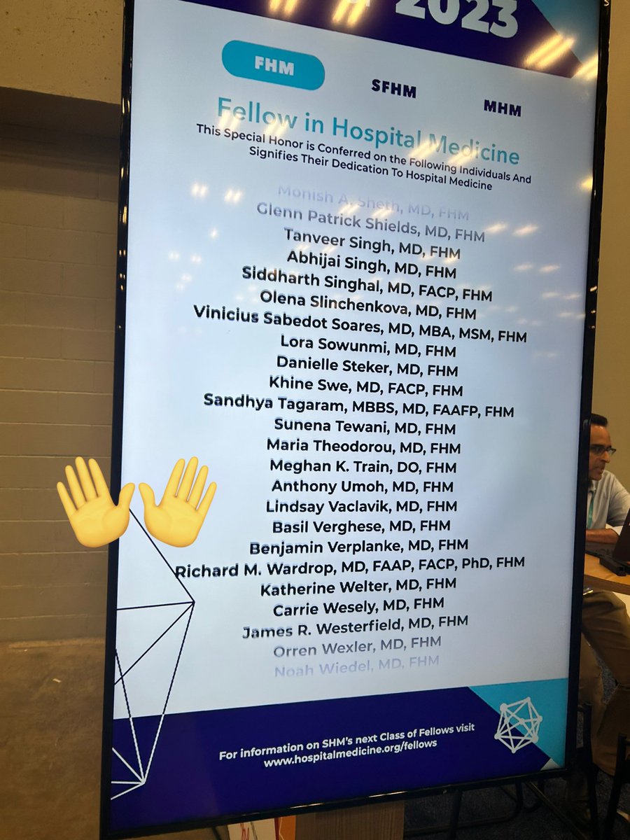 jenreadlynn's tweet photo. 🎉Congratulations to @DrMeghanTrain for achieving her Fellowship in Hospital Medicine! #SHMConverge23

Dr. Train is an excellent and innovative hospitalist and educator! https://t.co/Mi27zmDcMP