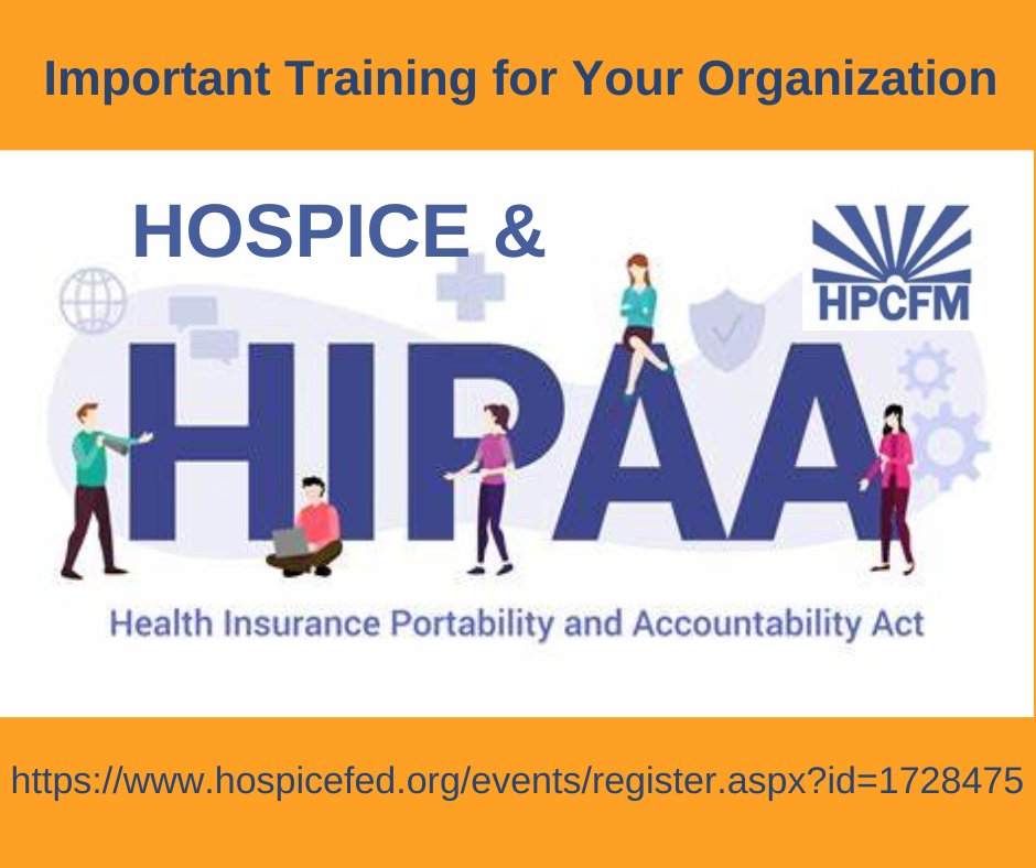 HPCFM's tweet photo. Have you performed the annual HIPAA risk assessment? Insurance and governmental contractors are requesting evidence of HIPAA training. Are you confident your organization has all the required elements, and all staff are properly trained? 1/3 https://t.co/7AeZRoTgPL