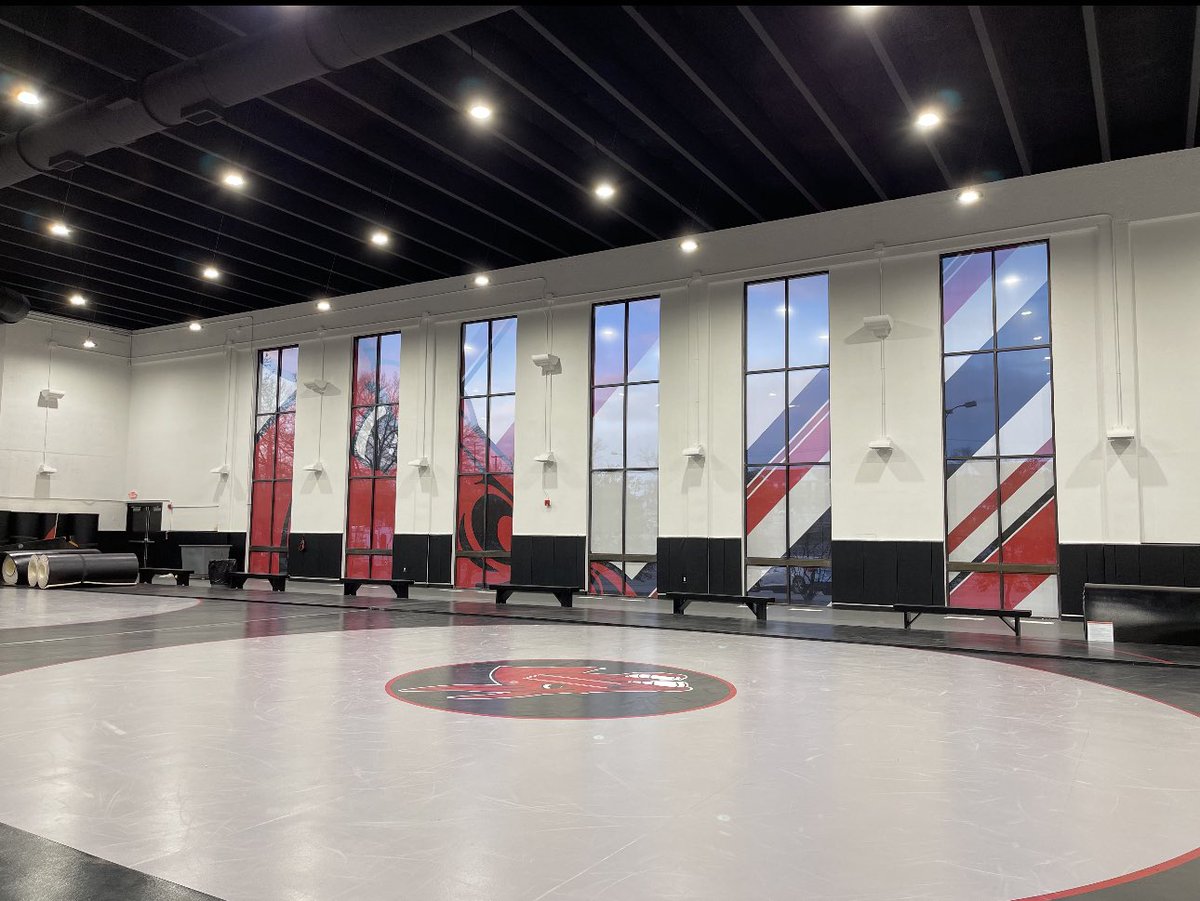Impact4800's tweet photo. The newly improved Rodger Denker Wrestling facility at the University of Central Missouri (@UCMMULES) received a full interior signage & graphics package courtesy of Impact. 

The facility looks brand-new, and turned out fantastic!

If your program is in need of a revamp, contact us today! 

 @UCMwrestling 
#AnySignAnywhere