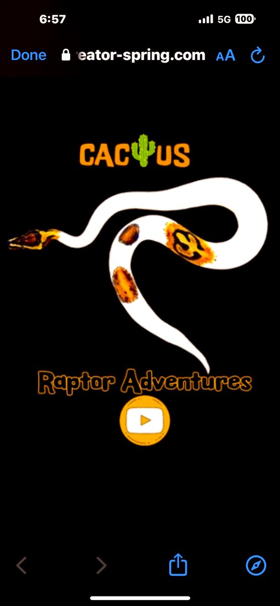 RAPtorAdventur1's tweet image. We have Cactus Merch 🌵
teespring.com/new-cactus-mer…
#animalslover #snakes #piebaldballpython #youtubechannel #merch