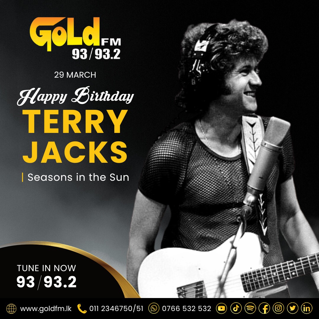 HAPPY BIRTHDAY TO TERRY JACKS TUNE IN NOW 93 / 93.2 Island wide      