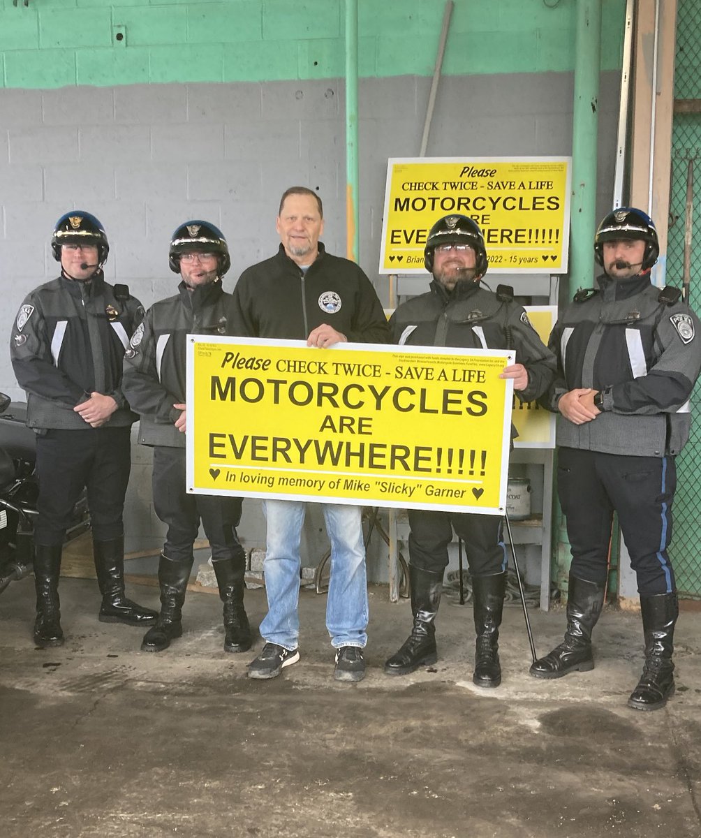 WeymouthPD's tweet photo. It’s Massachusetts #motorcycles Safety Awareness Month. #sharetheroad #weymouthpd #wpd @MayorBobHedlund https://t.co/U61KNUPCyG