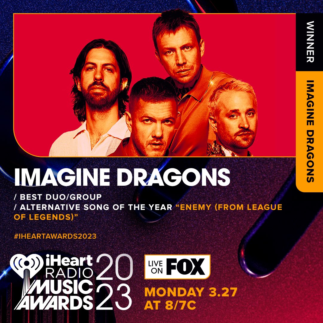 Imaginedragons's tweet photo. ❤️ thank you @iHeartRadio https://t.co/IAI7v94mHr
