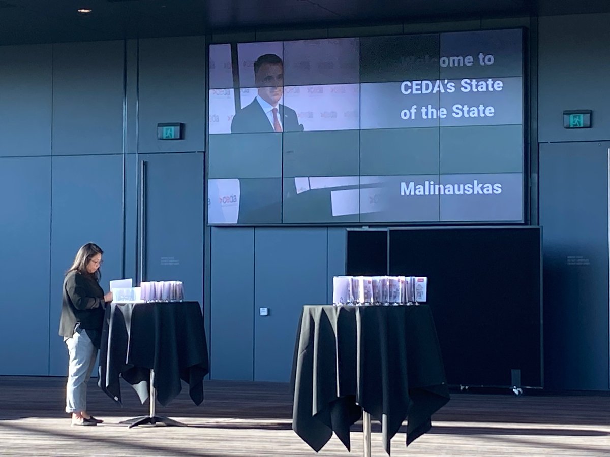 ceda_news's tweet photo. We are counting down to our biggest ever State of the State event in #SouthAustralia, welcoming Premier @PMalinauskasMP to the CEDA stage for the first time - along with almost 800 guests! Tune in for live updates today from 1pm ACDT #StateofSA https://t.co/4kjZROPkke