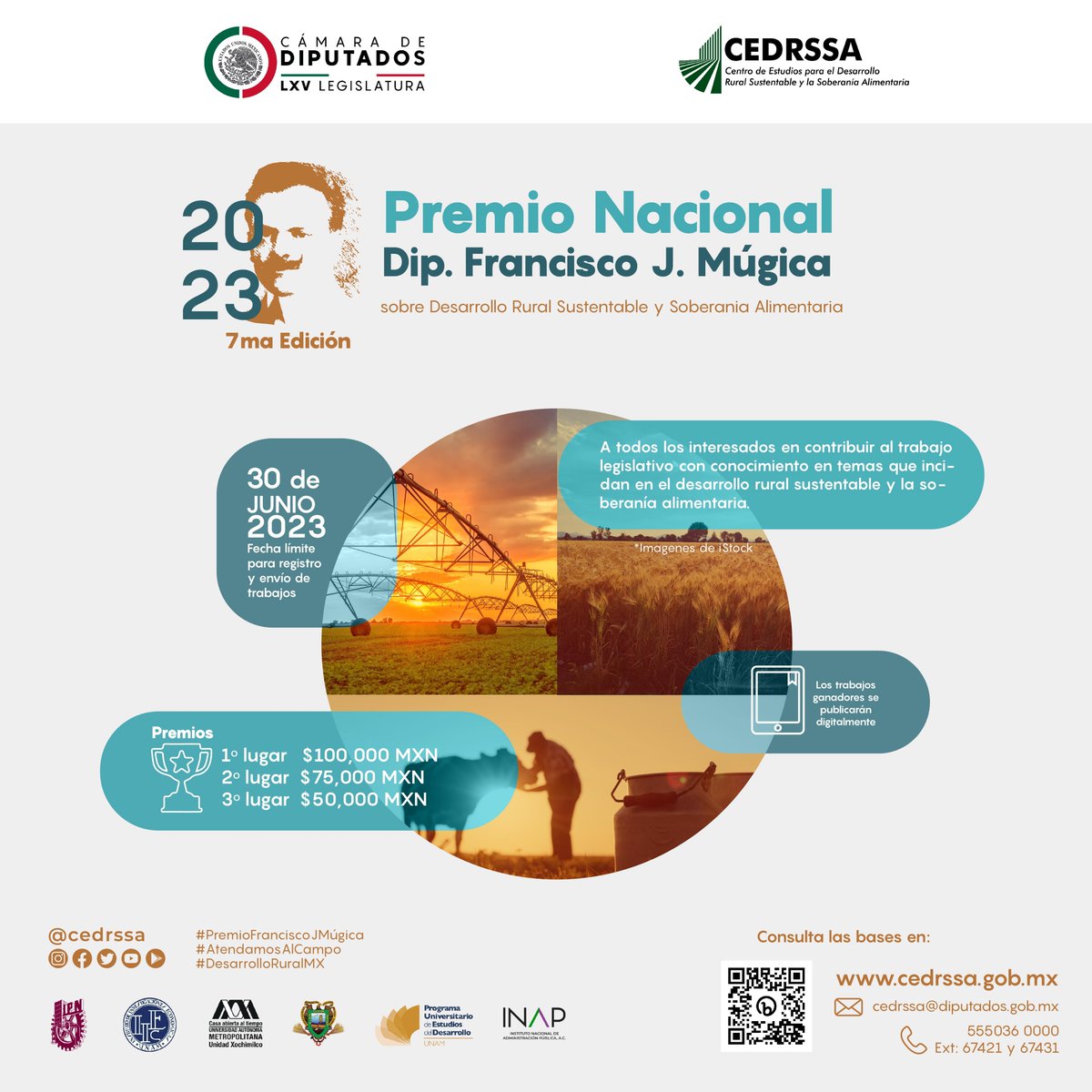 PUEDUNAM's tweet photo. ¡#CEDRSSA lanza la Convocatoria del #PremioFranciscoJMúgica! e invita a la comunidad estudiantil, académica y de investigación a participar.
Checa las bases: https://t.co/aUneUttrg2
🗓️Fecha límite: 30 de junio
@pueeunam @fciencias @agronegocios_co @CNAgropecuario @AgriculturaAR https://t.co/H7iVPyRQiT