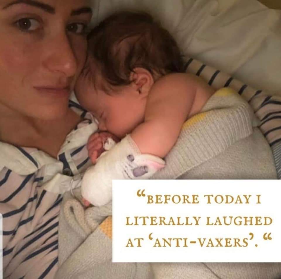 VoicesUnheard's tweet image. Sharing another Mothers story- 

“Before today I literally laughed at ‘Anti Vaxers’. Branding them idiots and uneducated, even selfish. ⁣ ⁣ Which is why I feel compelled to share what happened today with you. ⁣

 ⁣ This afternoon my son, Theodore, went for his 8 week jabs. He…