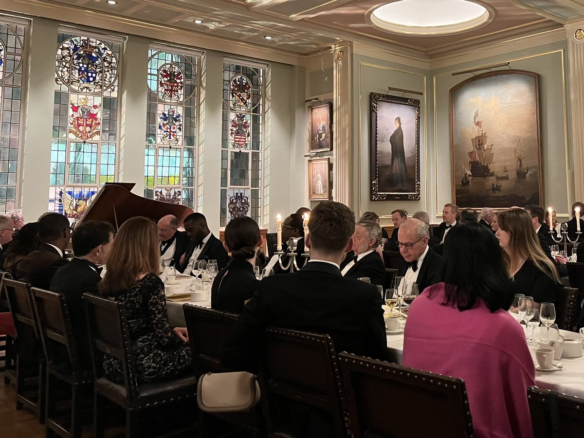 Thank you Master  James <a href="/PaintersCompany/">The Painters Company</a>  for a lovely evening in your hall. Good food, fine wine, an excellent pianist and entertaining speeches. You have some very talented members and I look forward to your next exhibition.