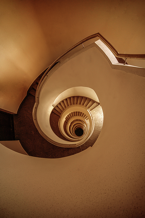JarekBlaminsky's tweet photo. New artwork for sale! - "Modern Brown Spiral Staircase" - https://t.co/fbW63tlTpc @fineartamerica https://t.co/vud7KjWbOG
