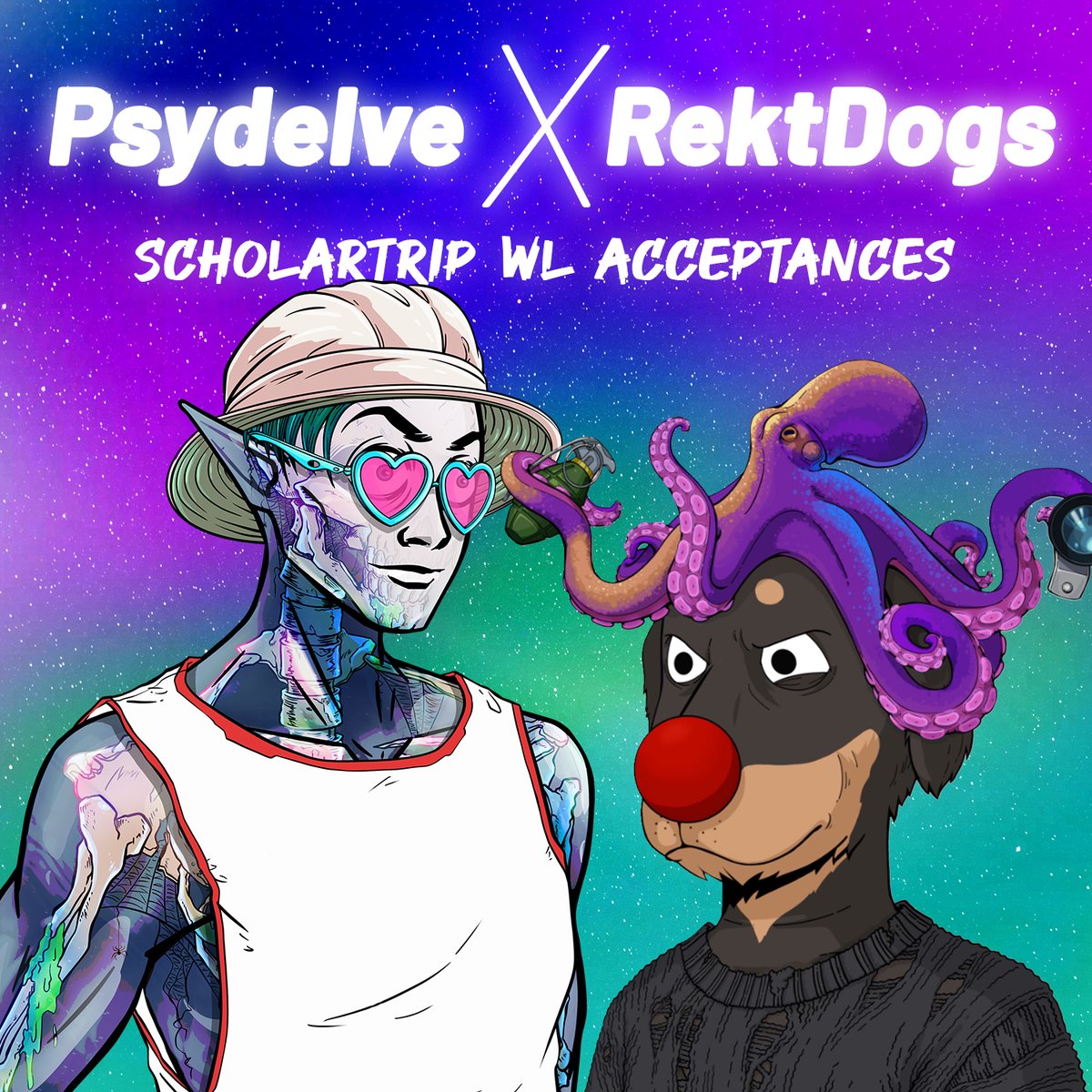 psydelve's tweet photo. Psydelve 🍄 X Rekt Dogs 🐶

Who let these dogs in?

Does the loudest barking community get @scholartrips? 👀 https://t.co/87X9LYkdlS
