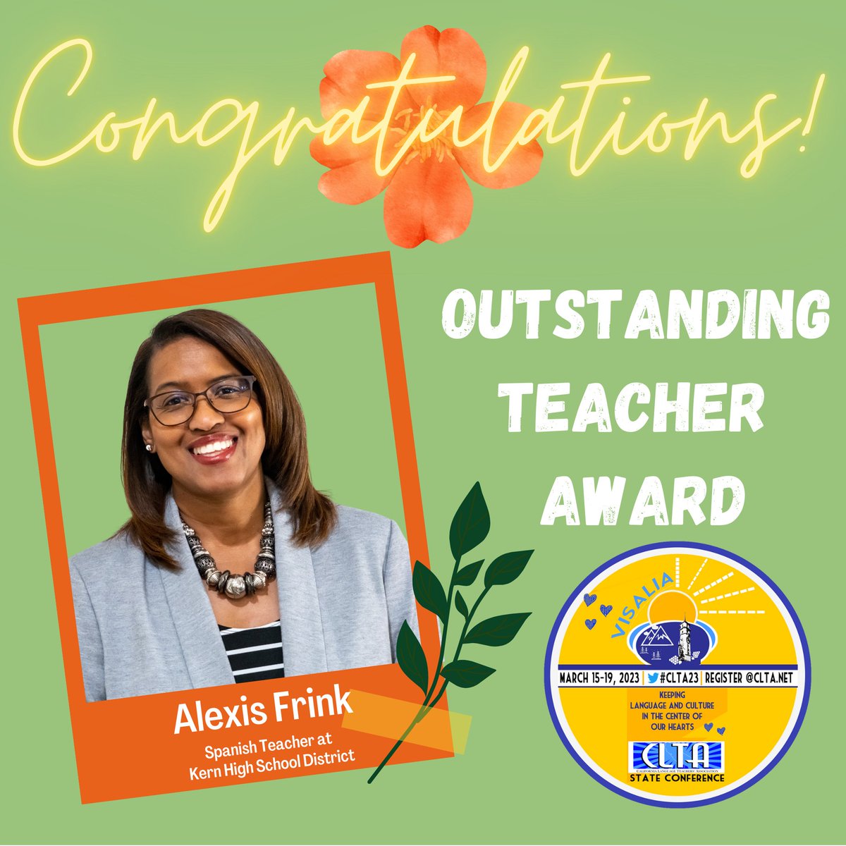 CLTAtweets's tweet photo. ๐โค๏ธ๐๐ฅCongratulations to our 2023 Outstanding Teacher Award winners. Meet Maylรฉn, Cameron, Alexis (@Fria33 ) and Julia. Thank you for everything you do to promote World Languages. #CLTA23 #WorldLanguages #educators #teachertwitter https://t.co/Wr6UT8h208