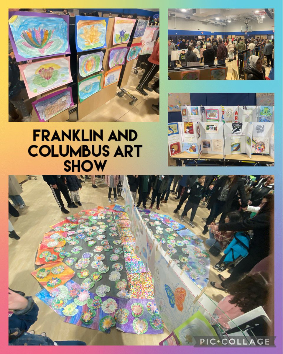 franklin_school's tweet photo. Our students worked hard creating masterpieces all year. Tonight, their artwork was on display for all to see. Great job everyone! https://t.co/fUMVNLqRhL
