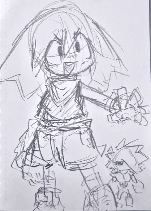 Doodle of Amber from memory 