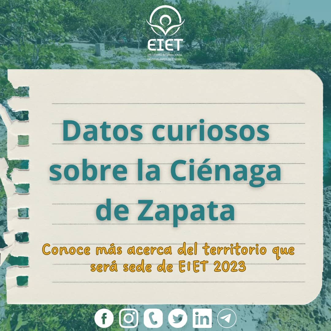 eietcuba's tweet photo. ¿Quieres conocer más sobre la Ciénaga de Zapata? 😎🌴

Por aquí te dejamos algunos detalles 📌👀

Sigue nuestras redes🌐🖇️
https://t.co/XicwnoezVg

#EIET2023 #EIETCuba #EstudiantesDeTurismo #SomosFTUR #SomosUH
#15aniversario #FTUReduca #FTURcumple15 https://t.co/lUQ1IT9F5H