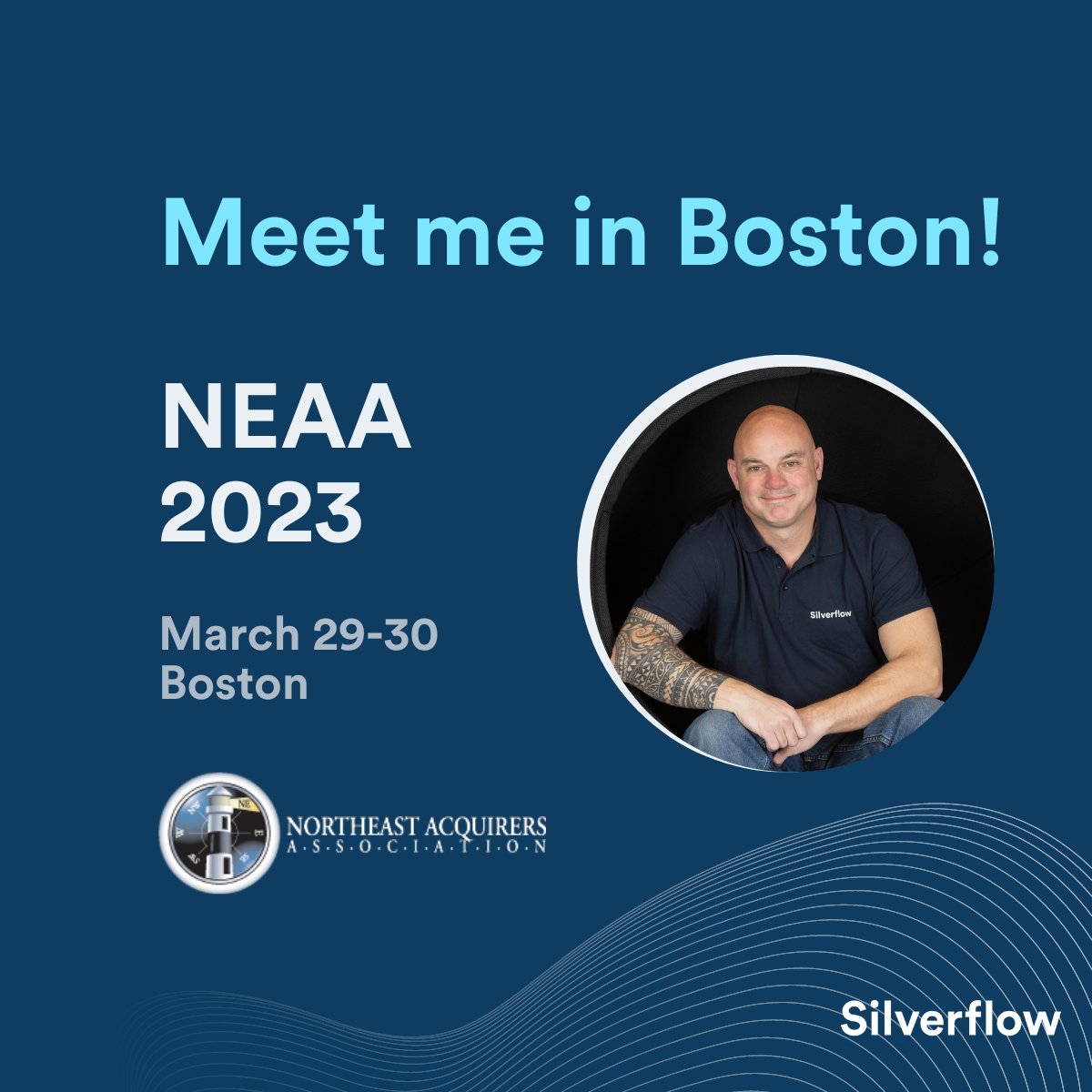 Meet me today at NEAA in Boston! Contact me today to set up some time.  eu1.hubs.ly/H035Qq00    

#NEAA #NEAA2023 #Silverflow #Fintech #startup #Boston #Payments