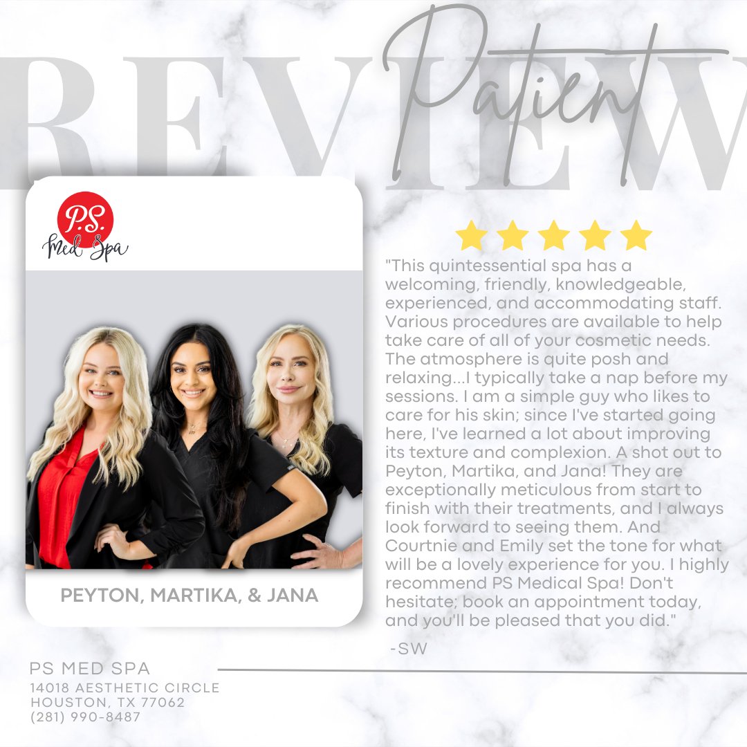 SukkarPlasticMD's tweet image. Check out another⭐️⭐️⭐️⭐️⭐Google review for our PS Med Spa team!

Thank you so much for sharing your experience; we are honored to treat you!

#patienttestimonial #psmedspa #spateam #frontcoordinatorteam #drsukkar #tcps