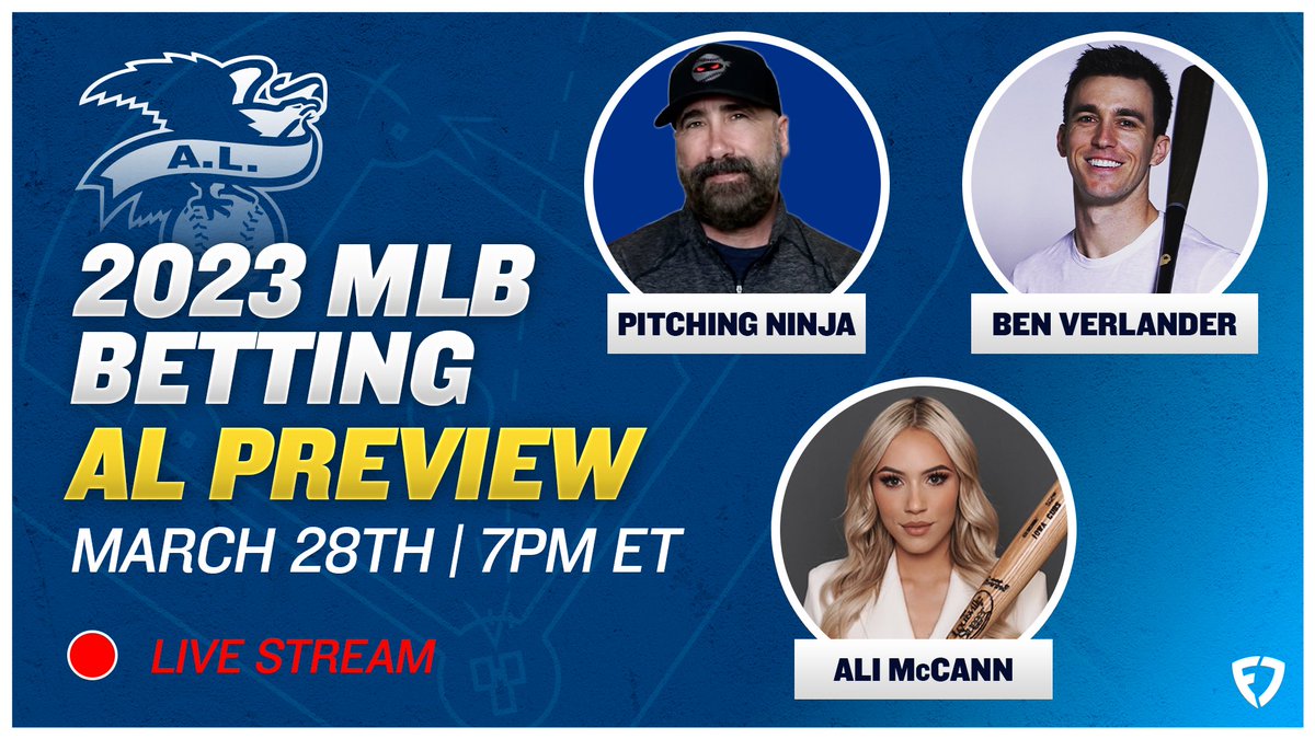 BenVerlander's tweet photo. LIVE now on the @FanDuel Twitch stream!!

Join @PitchingNinja and @aliimccann and myself as we preview the American League and check out some betting odds on @FDSportsbook 

Tune in ⬇️
https://t.co/NjjEpjphev https://t.co/oaNR4j9fTZ