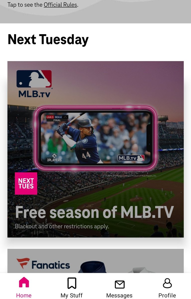 NateDwgs's tweet photo. Are you on @TMobile ? Do you have an addiction to @MLB especially the #SFGiants @SFGiants baseball? Download the #TMobileTuesdays app in your favorite app store TODAY & #GetThanked by getting that free season of #MLBTV and see SF Giants #OpeningDay π https://t.co/uRNfcXEszw