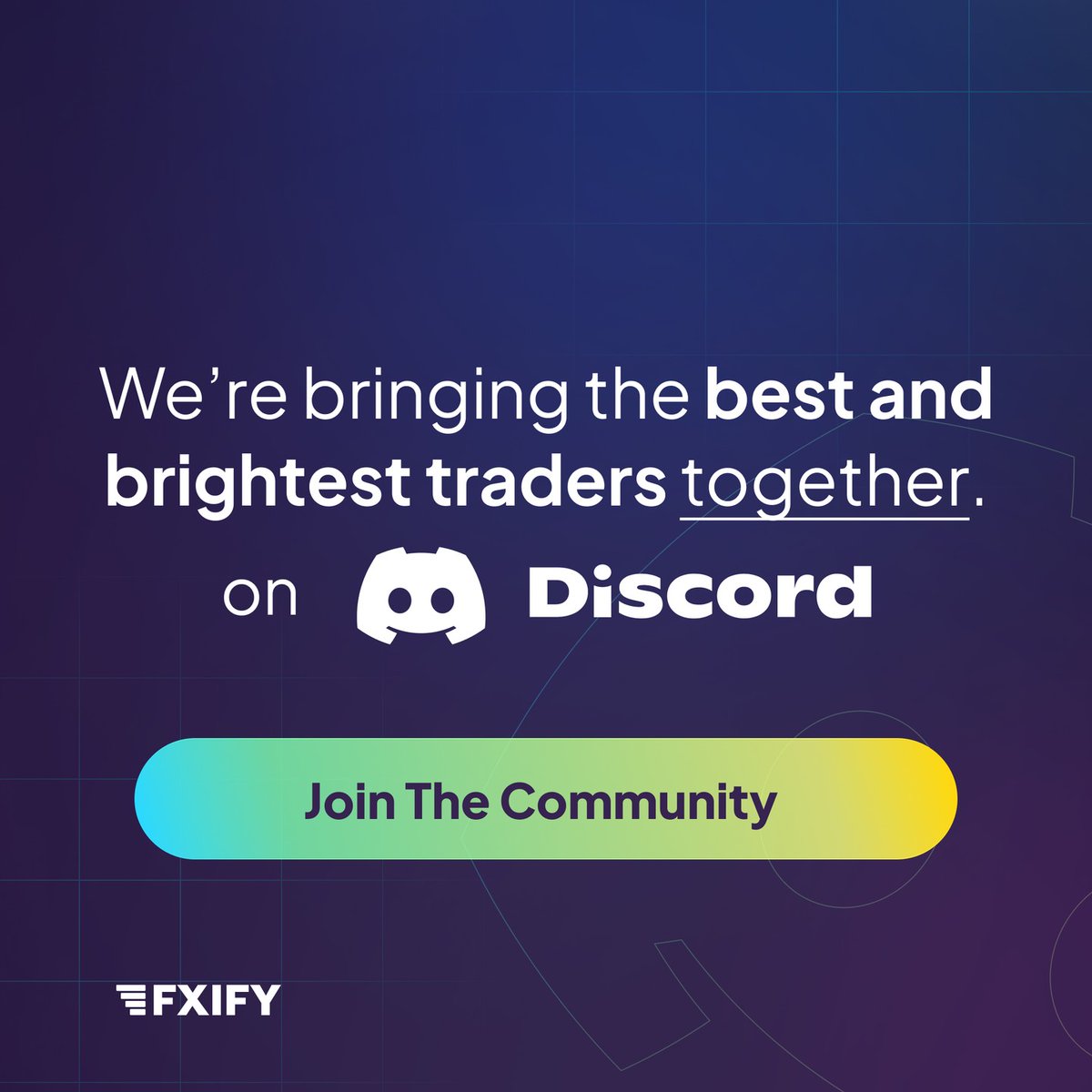 fxifycom's tweet image. FXIFY's Discord connects you with likeminded traders, bringing the best and brightest traders together.

Join our discord ➡️ discord.gg/FXIFY