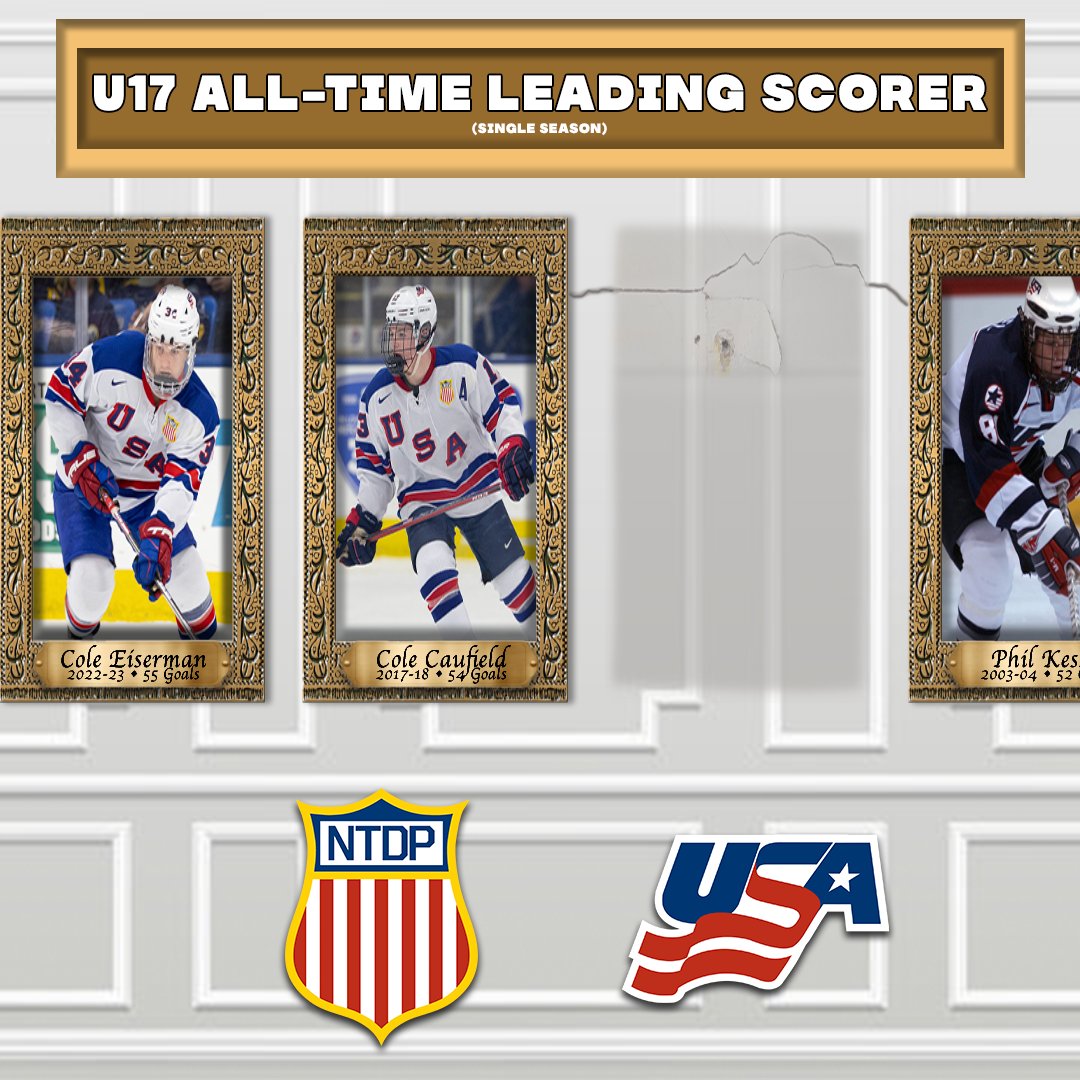 New Cole on the Block 😤

With Eiserman's 1st period tally, he passes Cole Caufield and now sits #1 all-time for goals scored in a U17 season 🚨

Congrats, Eisy!