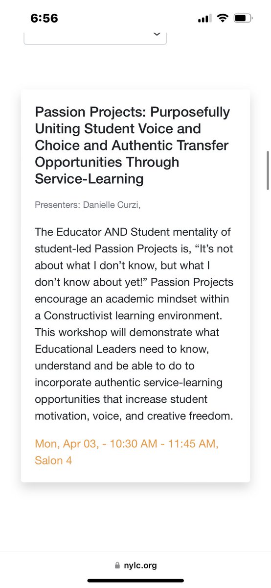 Excited to head to Nashville to present and learn at the National Youth Leadership Council (NYLC) 2023 National Service Learning Conference this weekend!