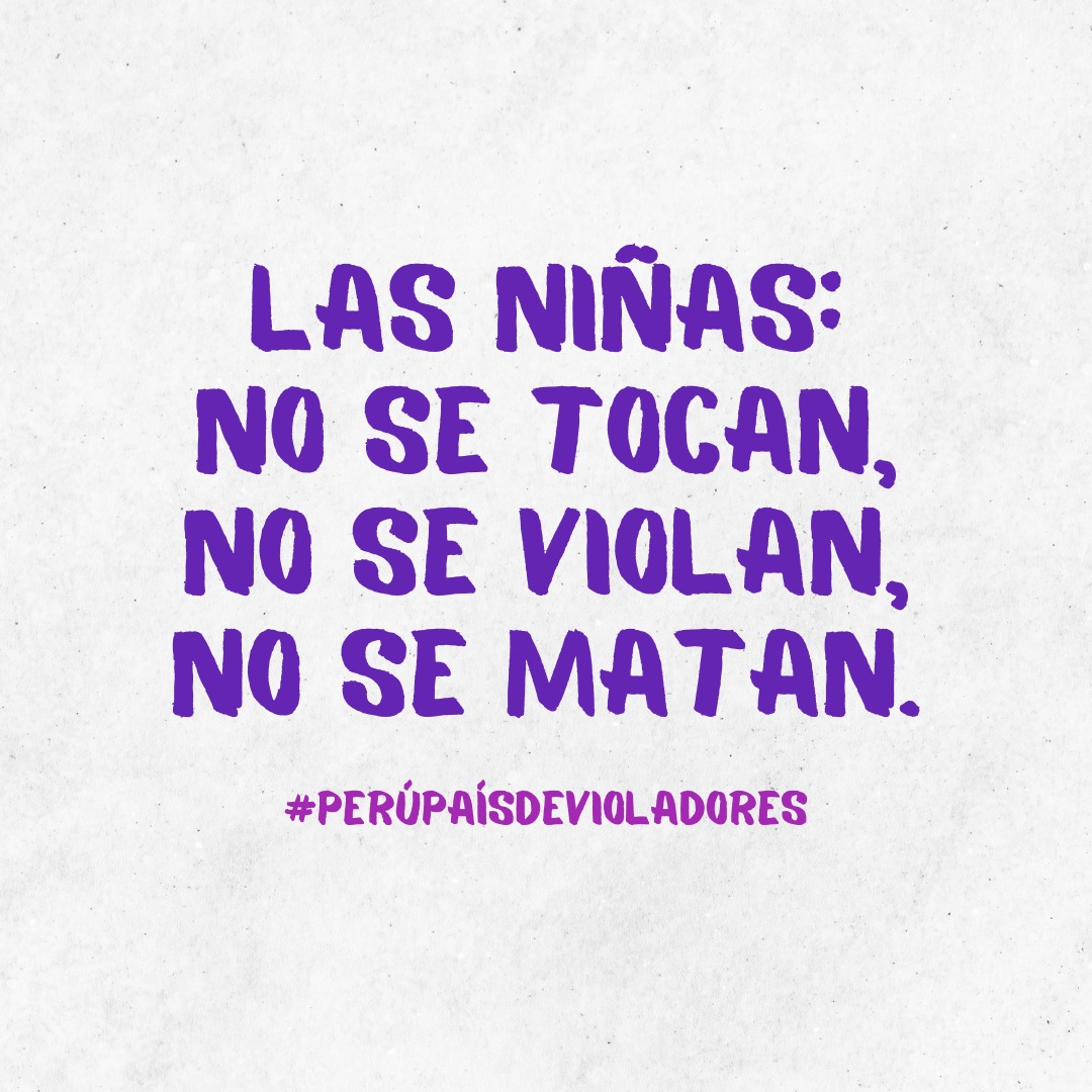 ManuelaRamos's tweet photo. Grítenlo fuerte y que retumbe todo:
¡Las niñas no se tocan, no se v¡olan, no se matan!
¡Las niñas no se tocan, no se v¡olan, no se matan!
¡Las niñas no se tocan, no se v¡olan, no se matan!

#PerúPaísDeVioladores https://t.co/cKO42NFVSs