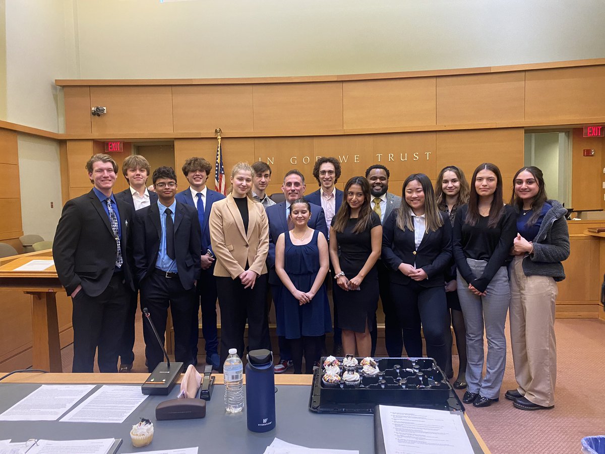 Your Goshen High School Mock Trial Team are the best in Orange County! They defeated Washingtonville at the OC Courthouse today! County Champions! <a href="/GoshenCSD/">Goshen Schools</a>