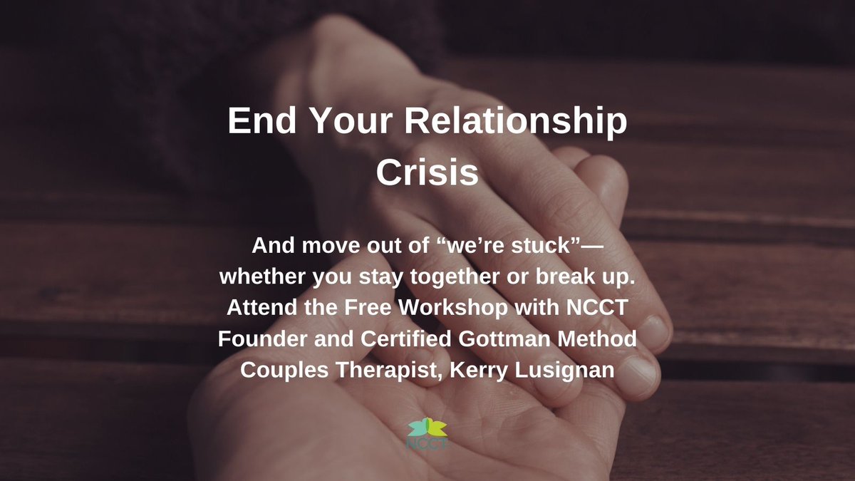 nccttherapy's tweet photo. LAST WEBINAR! TOMORROW AT 10AM EST.
https://t.co/4CRic1KYax
#JohnGottman #Couples #CouplesTherapy #SelfHelp #Relationships #Heartbreak #Psychology #BreneBrown https://t.co/E8O36nMxoj