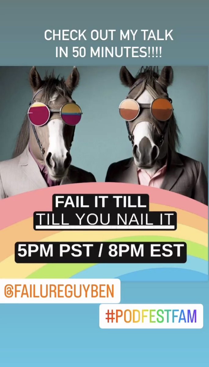 BenCurrierIV's tweet photo. My Podfest speech starts in 46 minutes! And I havenโt even posted to Twitter about itโฆ
At least that problem is fixed! ๐
#FailureGuy #Podfest #podfestglobal #podfestglobal2023 #podfestfam #podfam https://t.co/Mmxl9MG22V
