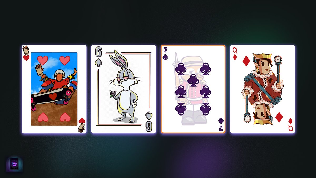 solanamobile's tweet photo. 💨 Saga Pass Cards drop 8 just landed.

❗❗HEADS UP! We'll be moving Saga Pass Card drops to 2x per week leading up to launch.

Today's artists:

- @NFTHeadCoach
- @BugsDegenBunny
- @famousfoxfed
- @notbunjil in the style of @THELILYNFT

ALL CARD ART + JOKER GIVEAWAY BELOW 👇 https://t.co/9k9JQj0ok2