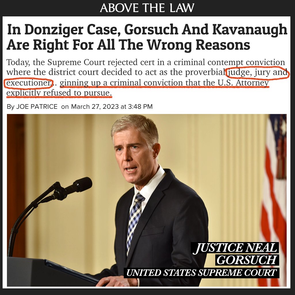 Renowned legal blog says a judge "ginned up" my contempt conviction by naming a private <a href="/Chevron/">Chevron</a> lawyer to prosecute. Supreme Court's chilling decision to deny my appeal means corporate prosecutions are now legal in the US.

A frightening abandonment of the rule of law. <a href="/atlblog/">Above the Law</a>