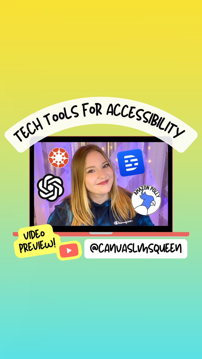 CanvasQueen's tweet photo. Accessibility can be challenging for K-12 teachers b/c it's time-consuming! Have #AI tech take care of it for you!
Check out the how-to video 👇
https://t.co/HLdQ9oVQmX
#canvaslms #accessibility #k12educator #teachertimesaver #canvasfam #chatgpt #descript #edtech #edtechchat https://t.co/9QdALj1I6d