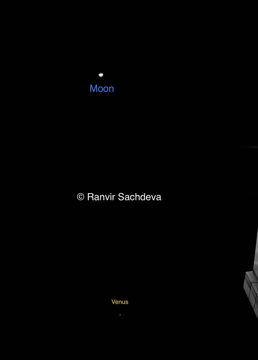 ranvirsachdeva's tweet photo. I witnessed the rare #CosmicProcession of 5 planets in the sky earlier this evening. I spotted Venus, Uranus, and Mars. Missed Mercury and Jupiter. Which ones did you observe? https://t.co/TW9pFZFWHx