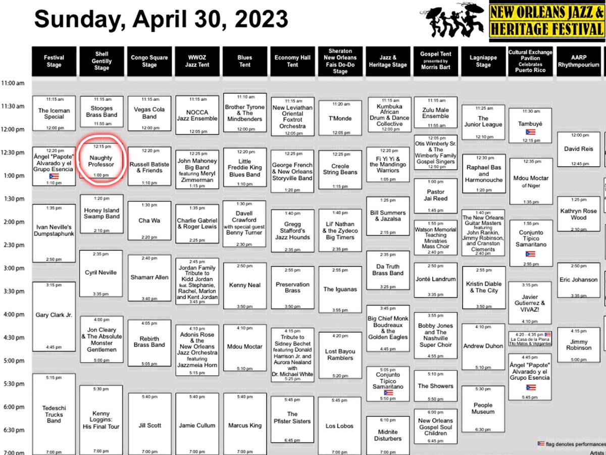 The <a href="/jazzfest/">New Orleans JazzFest</a> cubes are here! Catch us on Sunday, April 30th on the Gentilly stage at 12:15!!