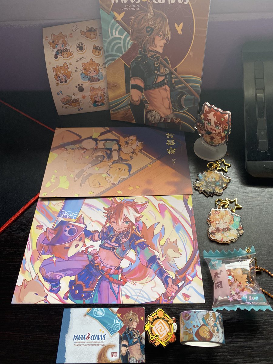 my order from @GorouZine finally arrived!!!!! ive been looking forward to it since i found out about the project and im sososo happy everything turned out so good!!! thank yall so much !!!! ❤️🐶❤️