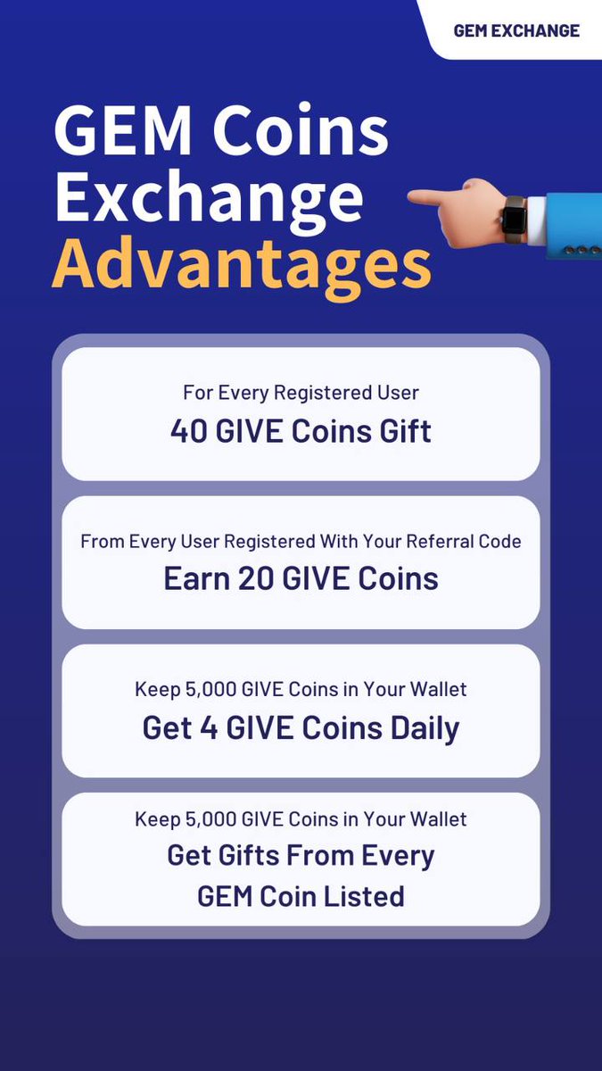 We will list the Gem coins that we discovered with our professional team of experts. 💎
We are opening soon. 🔥
gemcoins.exchange
Join Us Now and receive your free gift of 40 Give Coins. 🎉
#givecoin $give #gemcoins #BSCGem #BSCGems #BSCGemsAlert #gemcoinsexchange