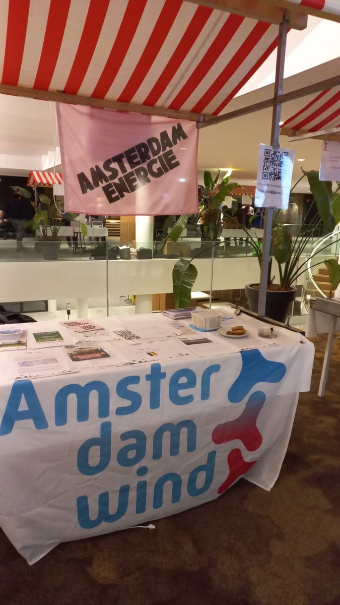 Bij de #tafeltjesavond over windenergie op de Stopera.