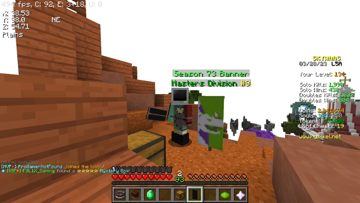 ParkingEric's tweet photo. Just heard the great news - Congratulations to @VickyMelon for moving up in the Ranked Skywars Masters Division! 🎉👏 Keep up the great work and keep soaring high! 🚀 #skywars #gaming #masterdivision #gamingcommunity #levelup https://t.co/NMhNawE2Rz