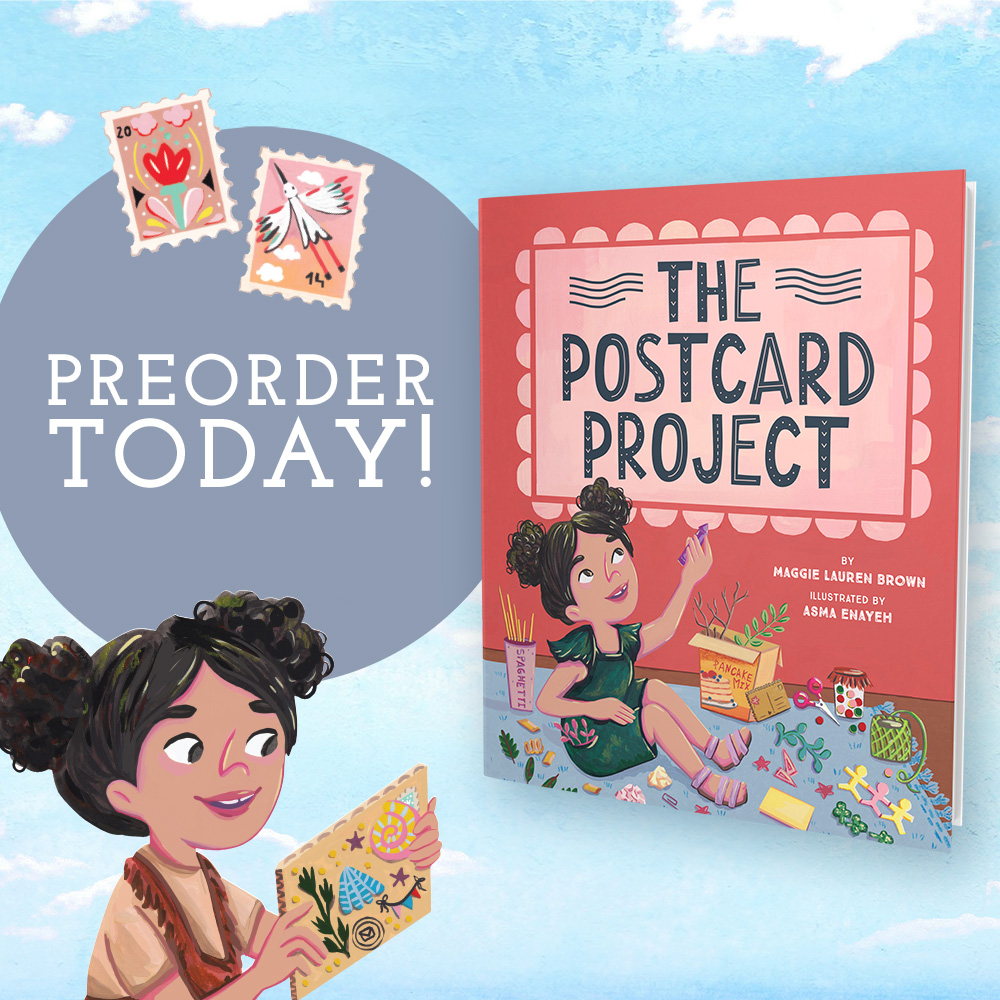 Lola loves summer visits with Gram, but isn’t sure how to navigate an overwhelming feeling of homesickness. The Postcard Project is a sweet intergenerational story about a unique way to spread kindness and love.  
<a href="/ByMaggieBrown/">Maggie Lauren Brown</a> bit.ly/3JI0d71